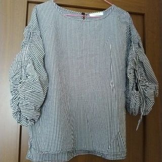 ショコラフィネローブ(chocol raffine robe)の綿100% ゆったり七分袖シャツ(シャツ/ブラウス(長袖/七分))