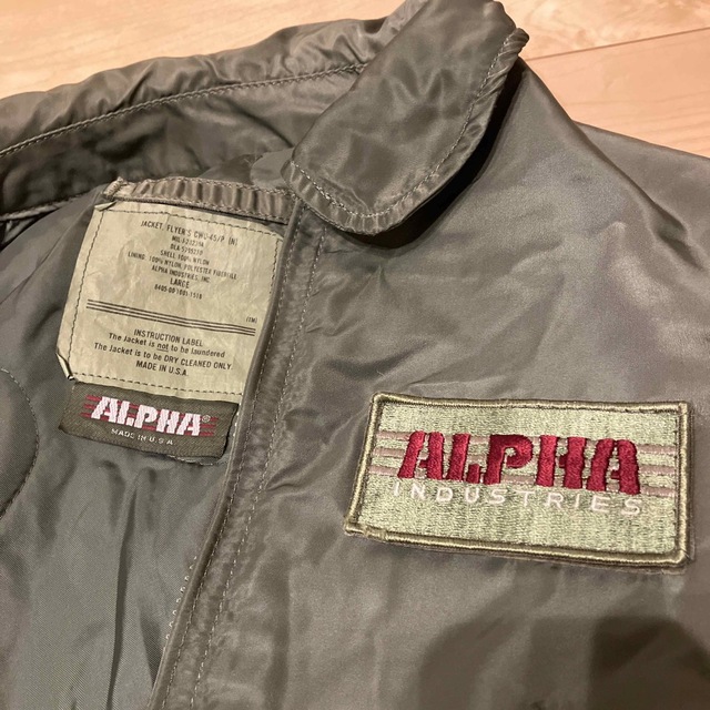 ALPHA INDUSTRIES - アルファ USA フライトジャケット CWU-45/P LARGE