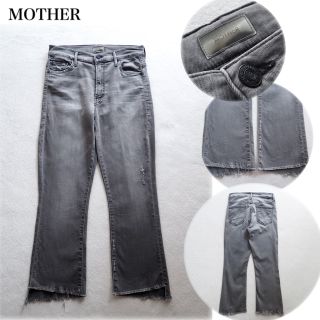 マザー(mother)のMOTHER 定番 INSIDER CROP STEP FRAY グレー 27(デニム/ジーンズ)