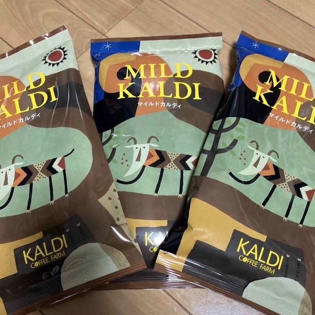 KALDI(カルディ)のカルディ　マイルドカルディ　KALDI コーヒー粉　3袋  新品未開封‼️ 食品/飲料/酒の飲料(コーヒー)の商品写真