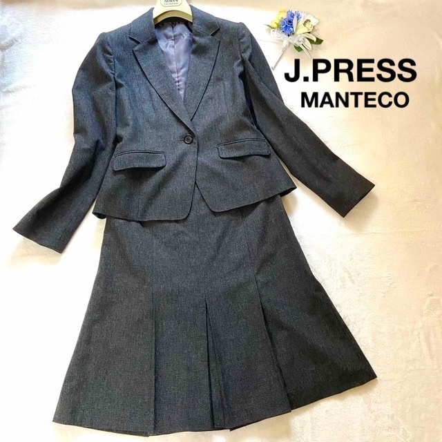 美品✨JPRESS スカートセットアップスーツ　MANTECO生地使用 | フリマアプリ ラクマ