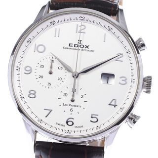 エドックス(EDOX)のエドックス EDOX 91001 レヴォベール クロノグラフ デイト 自動巻き メンズ 良品 _737492(腕時計(アナログ))