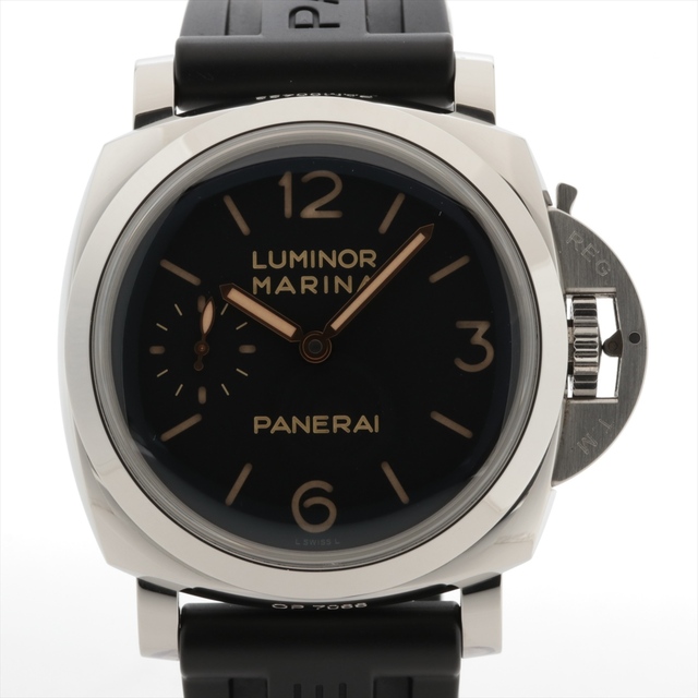 ずっと気になってた 1950 マリーナ ルミノール パネライ - PANERAI 3DAYS SS×ラバ 47mm 腕時計(アナログ)