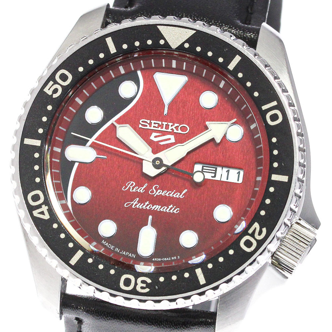 約42mmベルトサイズセイコー SEIKO 4R36-08H0/SBSA073 5スポーツ ブライアン・メイ コラボ限定モデル 自動巻き メンズ 良品 _740833