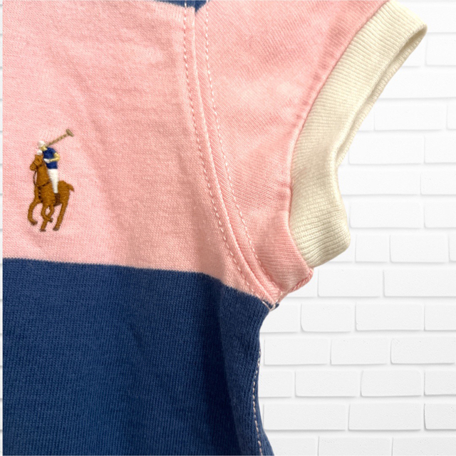 Ralph Lauren(ラルフローレン)のナオママ様専用 RALPH LAUREN ワンピース 半袖 ボーダー  100 キッズ/ベビー/マタニティのキッズ服女の子用(90cm~)(ワンピース)の商品写真