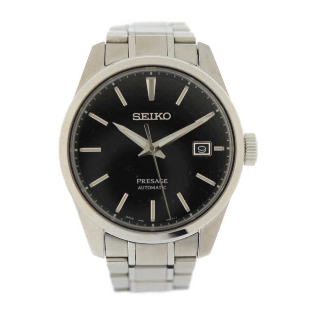 SEIKO セイコー プレステージライン シャープエッジシリーズ PRESAGE プレザージュ 腕時計 SARX083/6R35-00V0 ステンレススチール   シルバー ブラック文字盤  自動巻き メカニカル デイト 【本物保証】