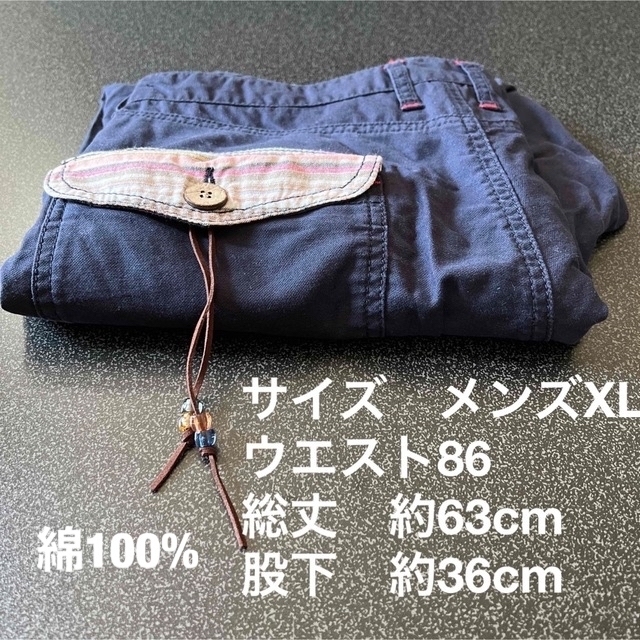 DOMINATE(ドミネイト)のDominate Handcrafted Jeans ハーフパンツ　サイズXL メンズのパンツ(その他)の商品写真