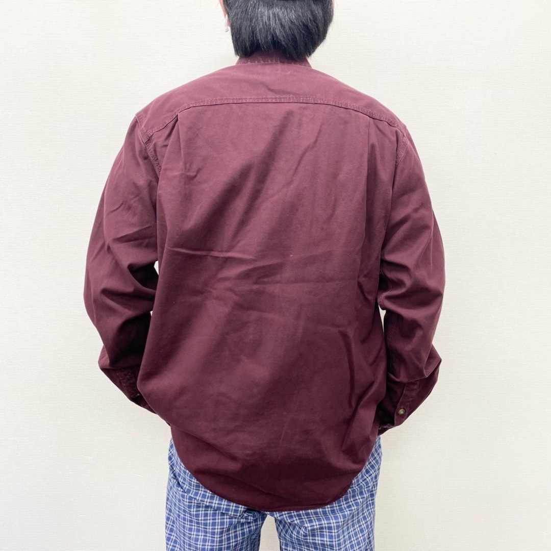 carhartt(カーハート)の【中古】カーハート carhartt ワークシャツ ボタンダウンシャツ 長袖 RELAXED FIT サイズ：L エンジ 103554 614 古着 中古 mellow メンズのトップス(シャツ)の商品写真