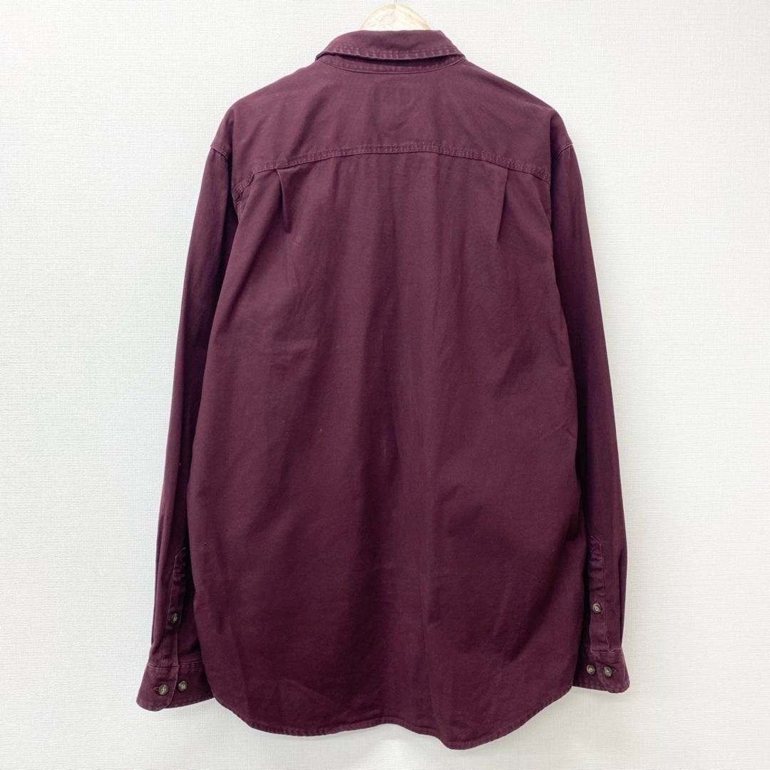 carhartt(カーハート)の【中古】カーハート carhartt ワークシャツ ボタンダウンシャツ 長袖 RELAXED FIT サイズ：L エンジ 103554 614 古着 中古 mellow メンズのトップス(シャツ)の商品写真