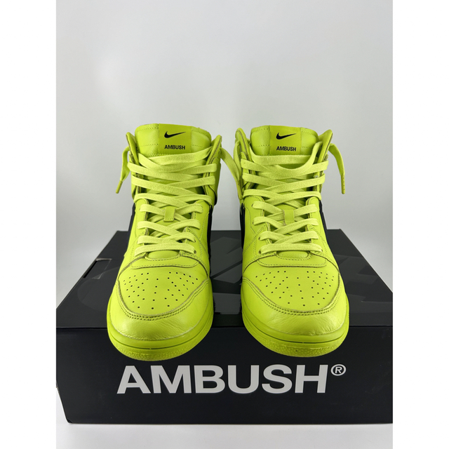 AMBUSH × NIKE DUNK HIGH "FLASH LIME"27cm