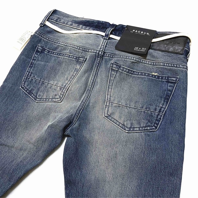 新品 PACSUN パクサン STACKED SKINNY サイドライン W28 メンズのパンツ(デニム/ジーンズ)の商品写真