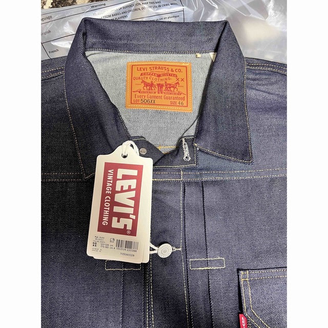 Levi's(リーバイス)の限定価格levis vintage clothing 506xx Tバック 46 メンズのジャケット/アウター(Gジャン/デニムジャケット)の商品写真