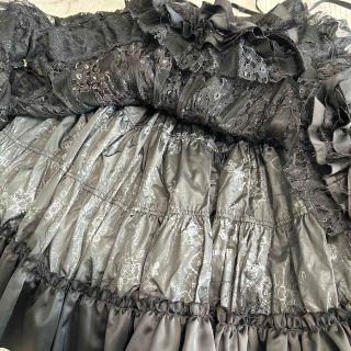 新品タグ付き　h.naoto FRILL 鳥籠スカート  コルセット