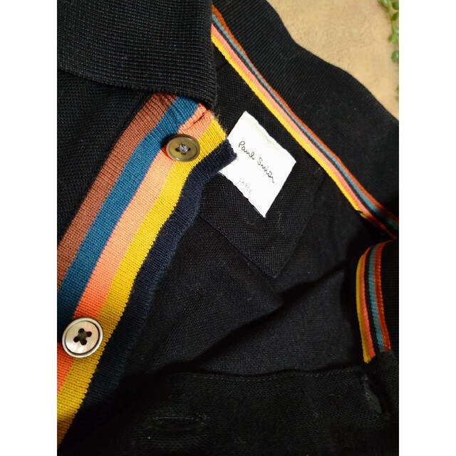 Paul Smith(ポールスミス)のPaul Smith　ポールスミス　ポロシャツ　美品　ブラック　Lサイズ メンズのトップス(ポロシャツ)の商品写真