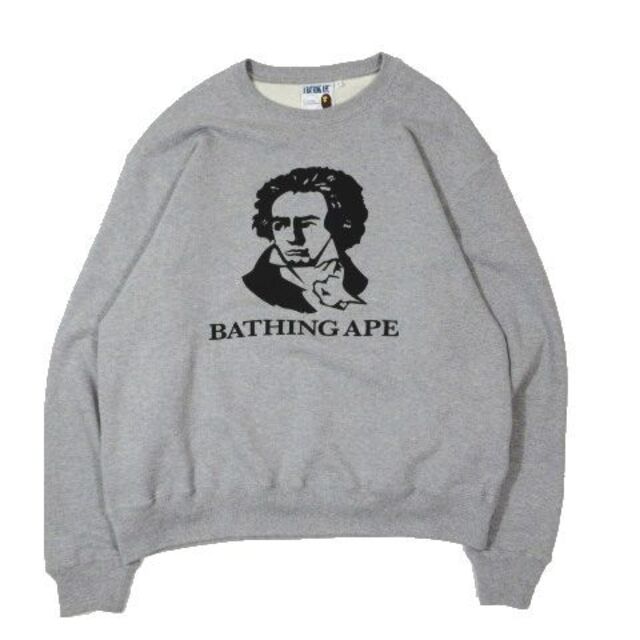 アベイシングエイプ A BATHING APE スウェット グレー XL メンズ 入園