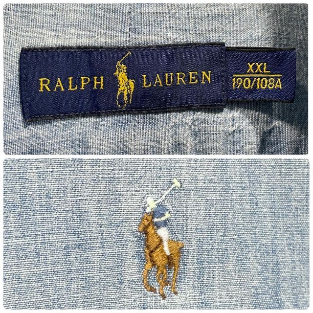 Ralph Lauren(ラルフローレン)のラルフローレン　ビッグサイズ　春夏　ゆるだぼ　古着　ボタンダウン　長袖　シャツ メンズのトップス(シャツ)の商品写真