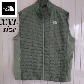 ノースフェイス(THE NORTH FACE) ダウンベスト(メンズ)（グリーン