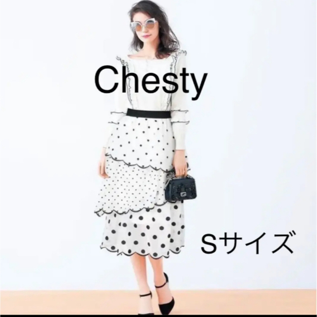 Chesty - Chesty♡ドットスカラップスカートの通販 by cocoa's shop