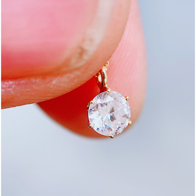 正式的 J ※即決価格☆0.344ct☆✨D,SI2,Good一粒ダイヤK18プチ