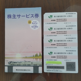JR東日本株主優待割引券4枚＆サービス券(その他)