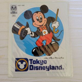 ディズニー(Disney)の東京ディズニーランド　ミッキーステッカー　レア　レトロ(キャラクターグッズ)