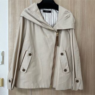 美品☆ioイオ☆アッシュペーフランス☆フードコート マスタードカラー-