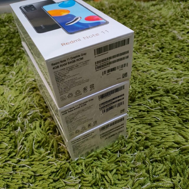 【新品・未使用】Redmi Note 11　3台セット