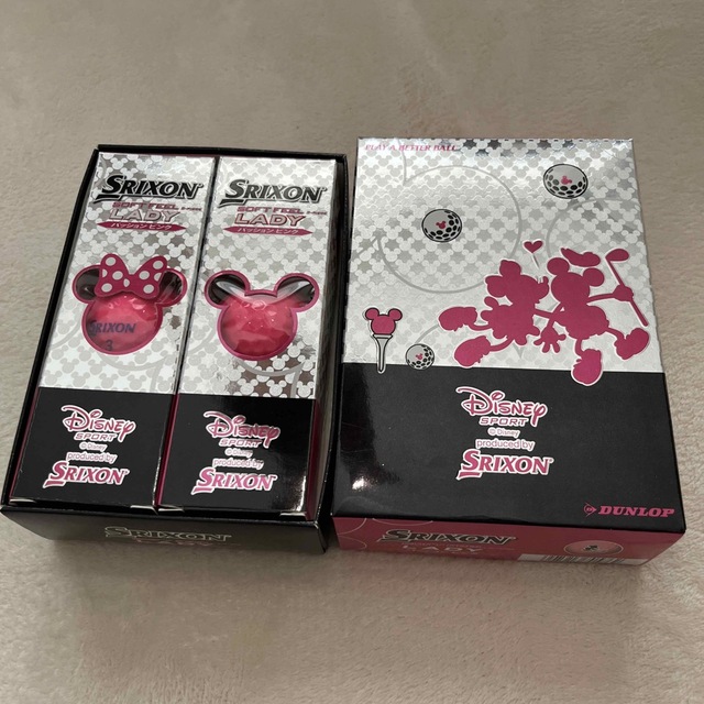 Disney(ディズニー)のスリクソン　SRIXON ディズニー　ゴルフボール　12個入　ピンクボール チケットのスポーツ(ゴルフ)の商品写真