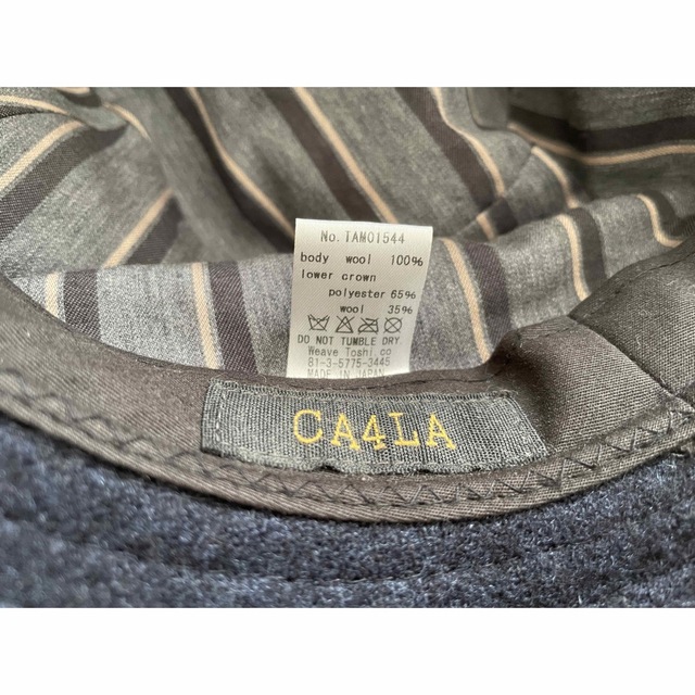 CA4LA(カシラ)のカシラ　CA4LA  ウールハット　ネイビー　廃盤 メンズの帽子(ハット)の商品写真