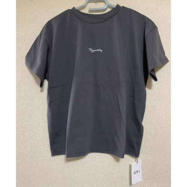 GRL(グレイル)のGRL グレイル　Tシャツ　チャコールグレー（新品未使用） メンズのトップス(Tシャツ/カットソー(半袖/袖なし))の商品写真