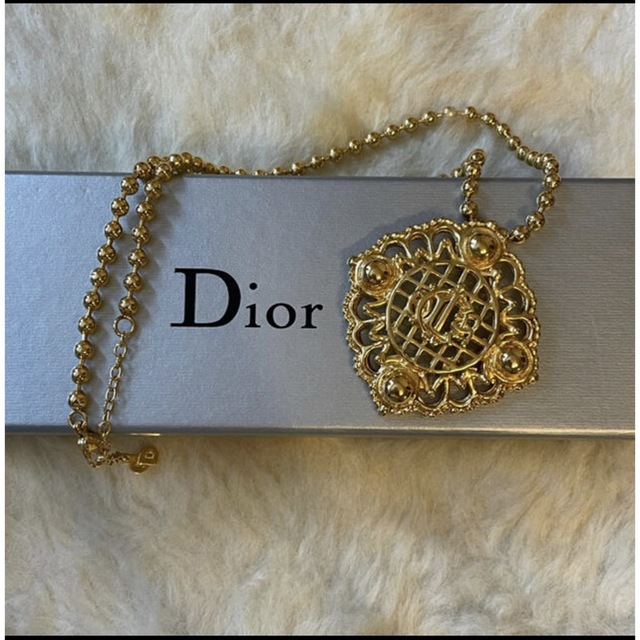 Christian Dior(クリスチャンディオール)のChristianDior ヴィンテージBIGロゴネックレス 希少 レディースのアクセサリー(ネックレス)の商品写真