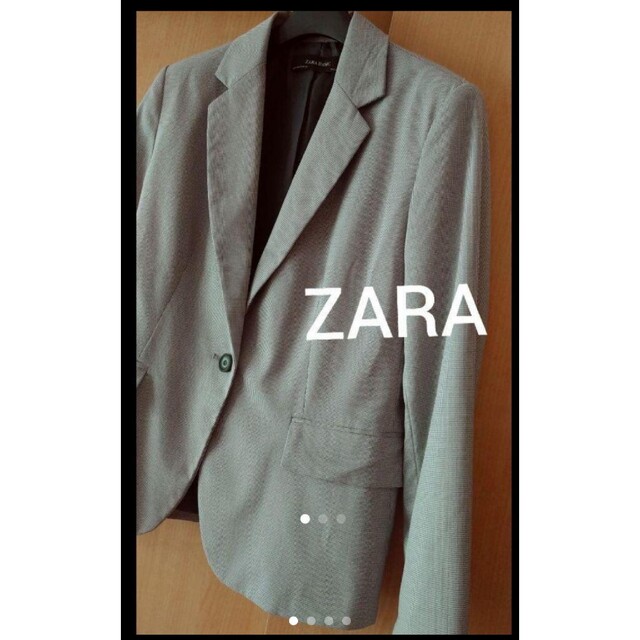 ZARA(ザラ)の美品♪ZARA★美ライン♪千鳥柄ジャケット レディースのジャケット/アウター(テーラードジャケット)の商品写真