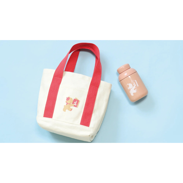 オンラインショップ familiar ノベルティ 水筒とバッグのセット オンラインショップ familiar ノベルティ 水筒とバッグのセット