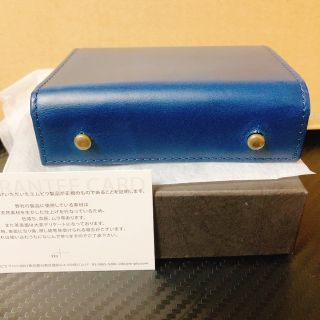 エムピウ(m+)の新品 m+ エムピウ ミッレフォッリエⅡ P30 ブルー(折り財布)