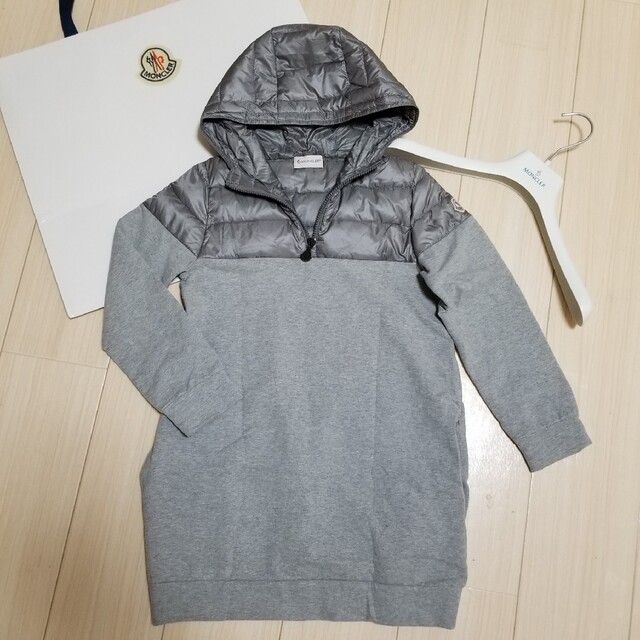 春!定価10万■正規モンクレール■裏起毛ダウンパーカー 10y xxs グレー | フリマアプリ ラクマ