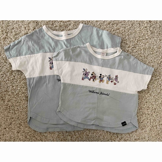 バースデイ　ディズニー Tシャツ　2枚セット　95cm 120cm  キッズ/ベビー/マタニティのキッズ服男の子用(90cm~)(Tシャツ/カットソー)の商品写真