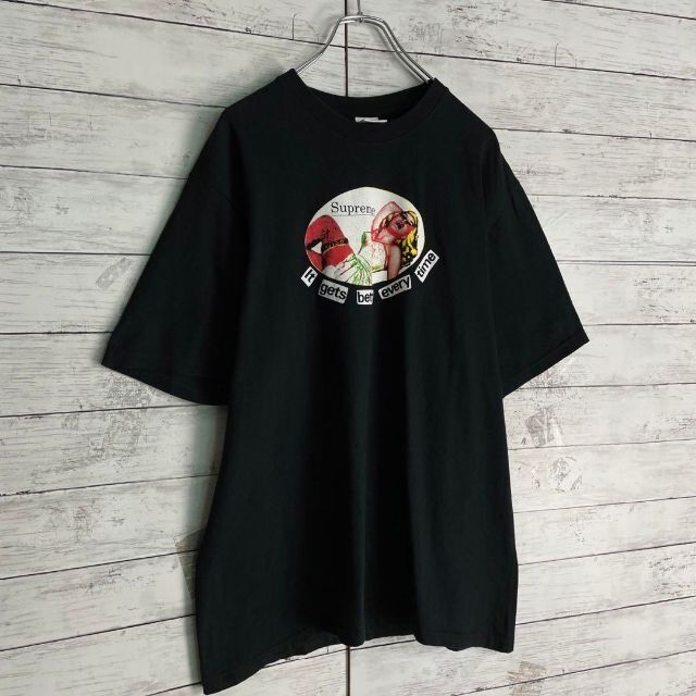 7344 【入手困難】シュプリーム☆ビッグロゴ定番カラー即完売モデルtシャツ美品