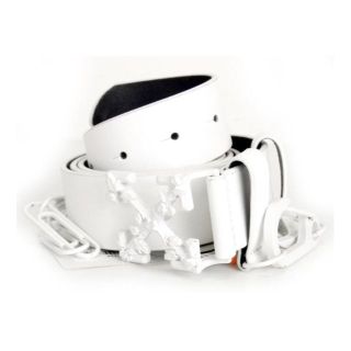 オフホワイト(OFF-WHITE)のオフホワイトOFF WHITE■LEATHER BELTチェーンベルト(ベルト)