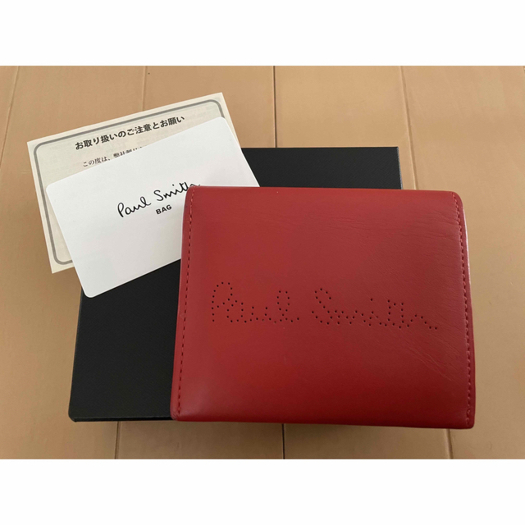 新品ポールスミス Paul Smith 二つ折り財布 ヴィンテージマルチ牛革