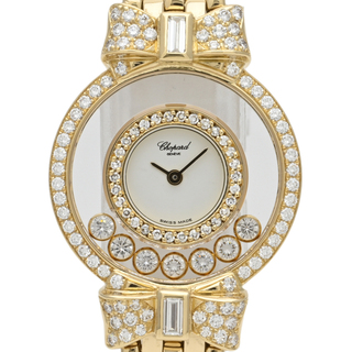 ショパール(Chopard)のショパール ハッピーダイヤモンド リボン 205596-1001 クォーツ レディース 【中古】(腕時計)