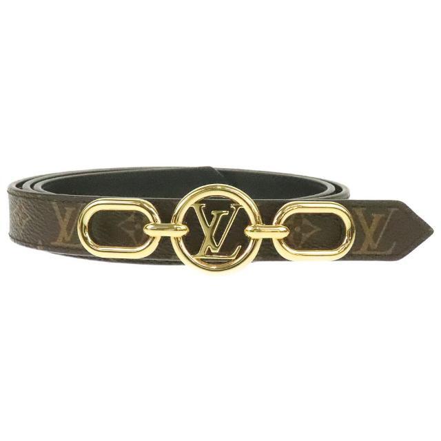 ルイヴィトン ベルト サンチュール LV サークル プライム 20MMリバーシブル 中古 M0510V 85/34 モノグラム キャンバス レザー LOUIS VUITTON 【中古】 | レディース ファッション 女性 金色 ブラウン ブラック ビトン LVロゴ ブランド小物 美品 プレゼント