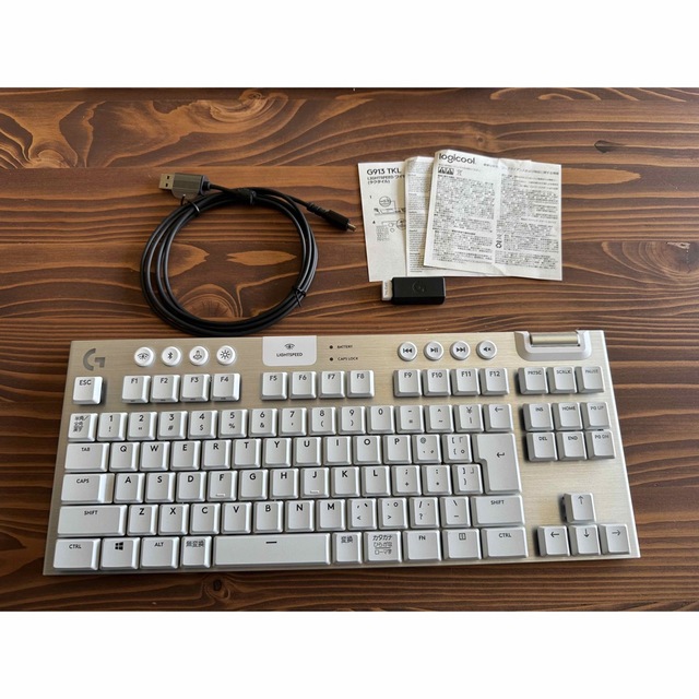 ゲーミングキーボード タクタイル ホワイト G913-TKL-TCWH