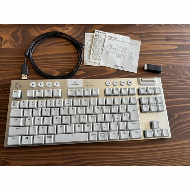 ゲーミングキーボード タクタイル ホワイト G913-TKL-TCWH