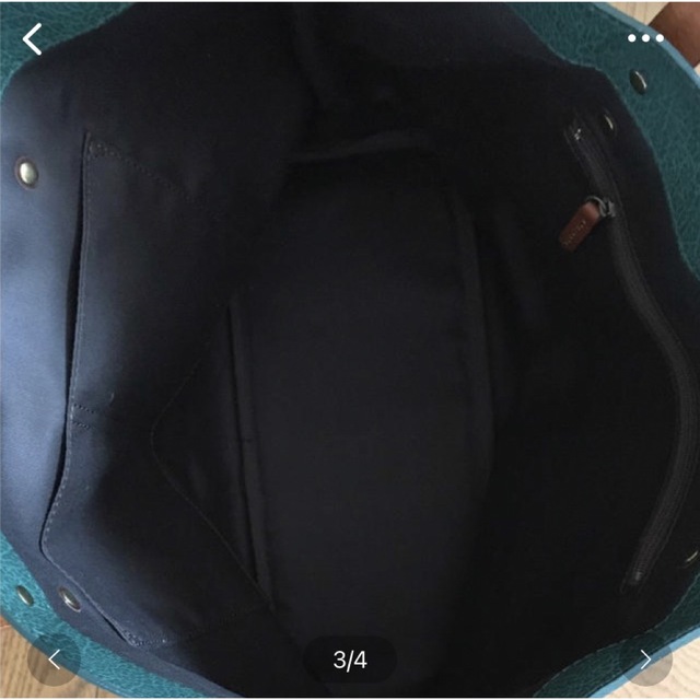 ハンドメイド　レザートートバッグ レディースのバッグ(トートバッグ)の商品写真