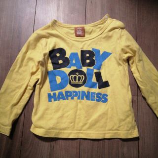 ベビードール(BABYDOLL)のBABYDOLL 長袖 Tシャツ 黄色 90(Tシャツ/カットソー)