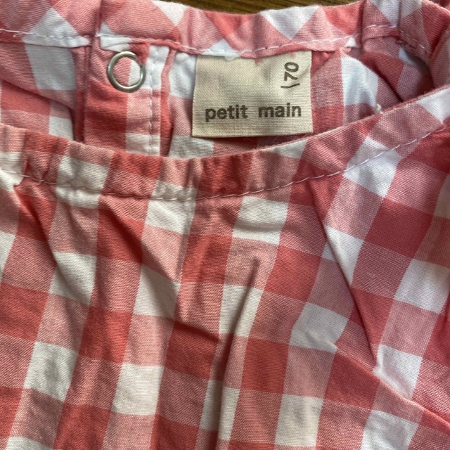 petit main(プティマイン)のpetit main チュニック　ブルマ　セットアップ キッズ/ベビー/マタニティのベビー服(~85cm)(ワンピース)の商品写真