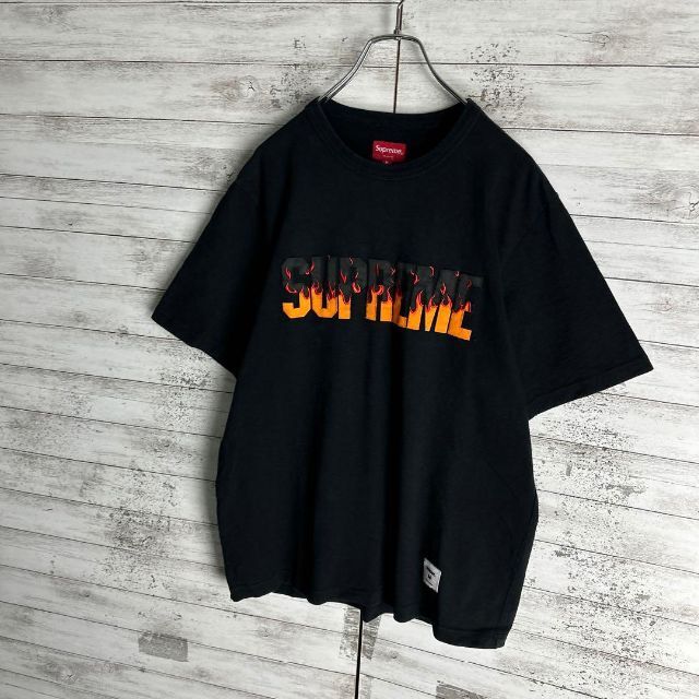 7335【希少XLサイズ】シュプリーム☆ビッグロゴ定番カラーtシャツ