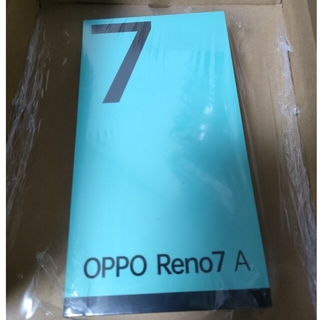 オッポ(OPPO)の【未使用新品】OPPO Reno 7A　スターリーブラック　simフリー(スマートフォン本体)