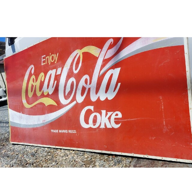 直接取引 大型 コカコーラ ホーロー看板 コーラ 琺瑯看板 当時物 レトロ 看板