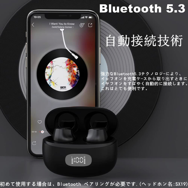 【2023年版】イヤホン Bluetooth ワイヤレスイヤホン スマホ/家電/カメラのオーディオ機器(ヘッドフォン/イヤフォン)の商品写真